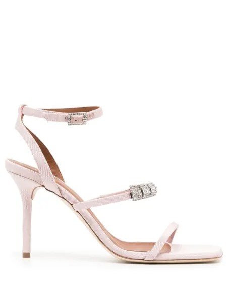 Босоножки с кристаллами Malone Souliers, розовый
