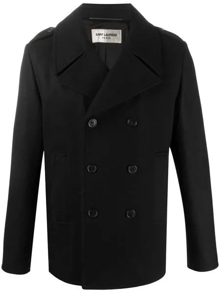Saint Laurent бушлат с боковыми карманами