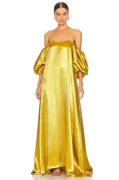 Платье макси CAROLINE CONSTAS Palmer, цвет Mustard