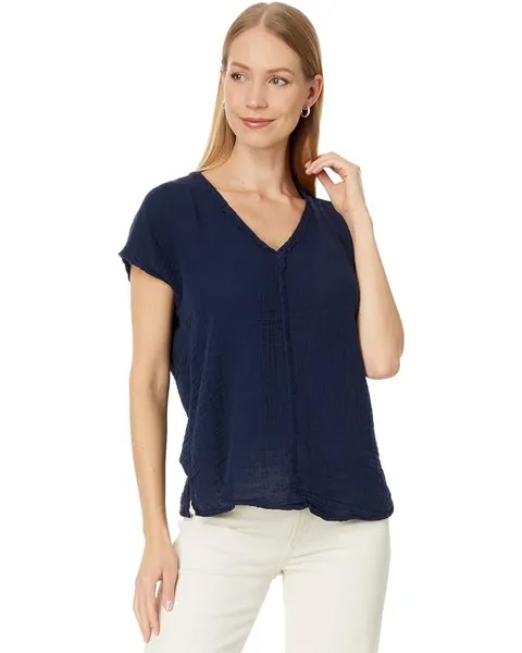 Топ Michael Stars Draya V-Neck, цвет Nocturnal