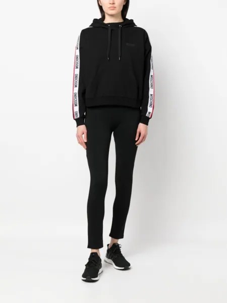 Moschino худи с логотипом, черный