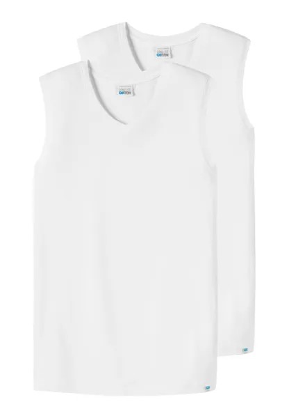 Майка Schiesser/Tanktop Long Life Cotton, белый