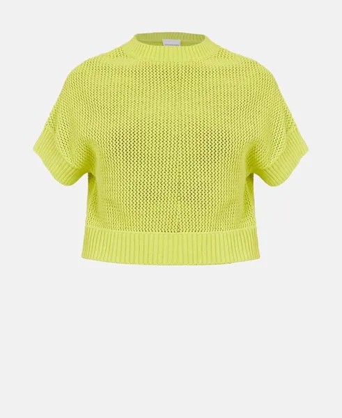 Пуловер с короткими рукавами Herzensangelegenheit, желтый