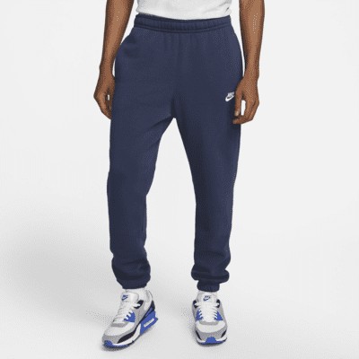 Брюки Nike Sportswear Club Fleece, цвет Midnight Navy/Midnight Navy/White
