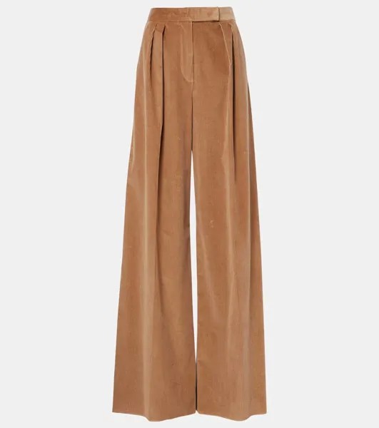 Широкие брюки из хлопка Gylly Max Mara, цвет cammello