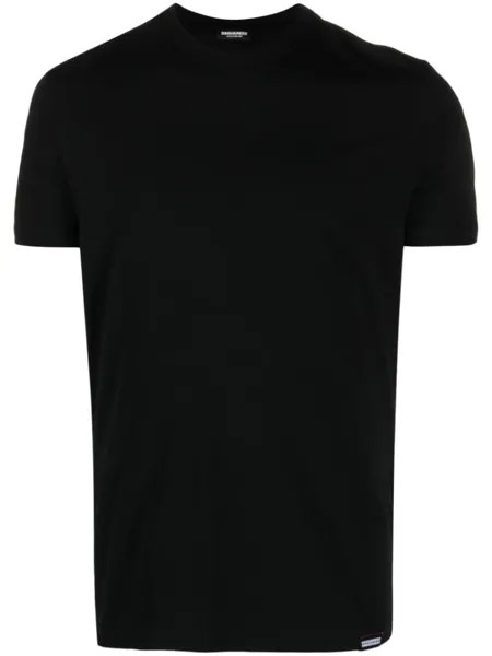 DSQUARED2 футболка из джерси с нашивкой-логотипом, черный