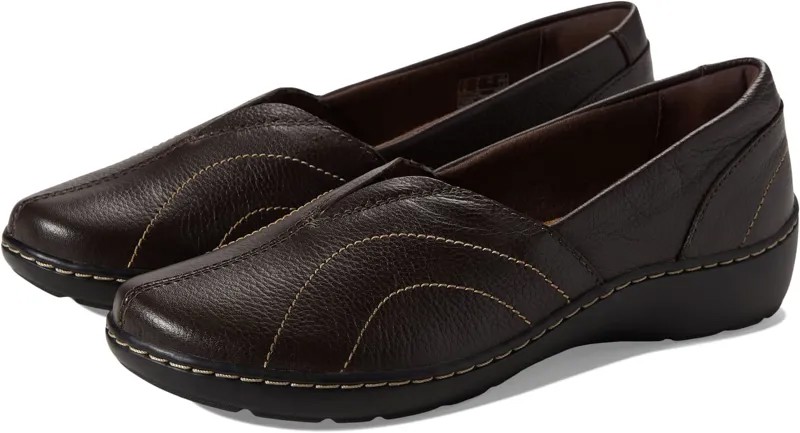 Лоферы Clarks Cora Meadow, цвет Dark Brown Leather