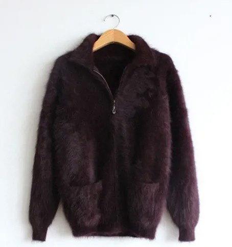 Норковый кашемировый свитер, искусственное пальто, бесплатная доставка S657