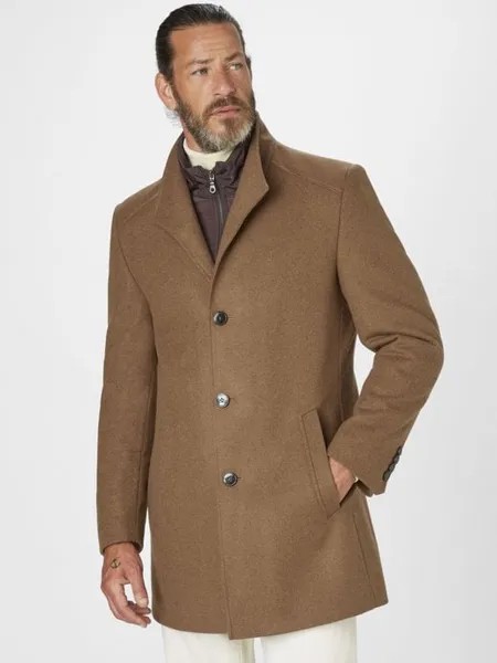 Черное шерстяное пальто newton S4 Jackets, коричневый