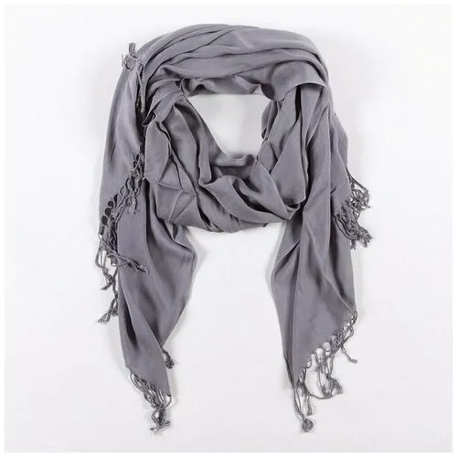 Серый женский шарф палантин Goroshek DG01-08