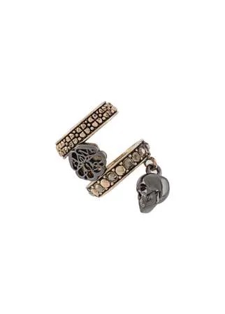 Alexander McQueen серьга-кафф с подвеской Skull