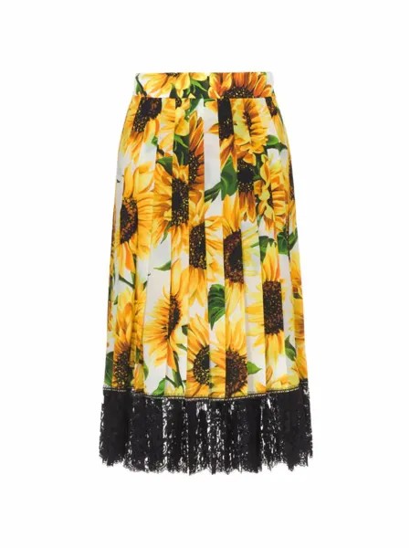 Миди юбка Sunflower Dolce&Gabbana