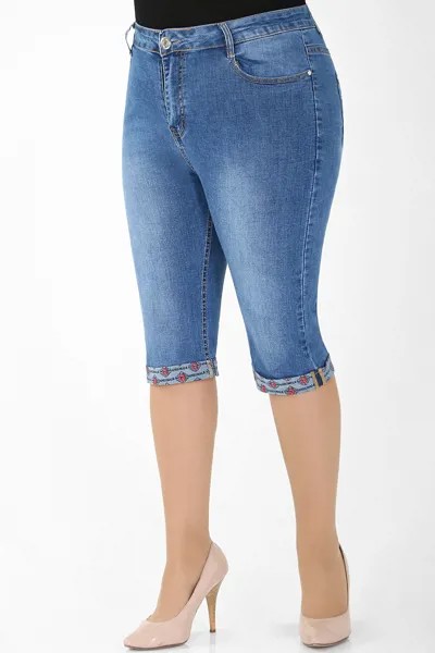 Бриджи женские AlmondShop М-12 6611.С1 синие 54 RU