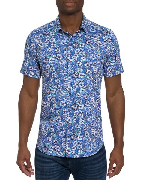 Рубашка Sole Classic Fit с короткими рукавами и пуговицами спереди Robert Graham, цвет Multi