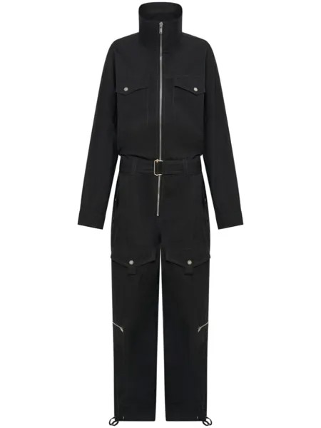 Комбинезон прямого кроя с высоким воротником Dion Lee, черный