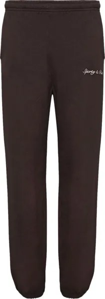 Спортивные брюки Sporty & Rich Syracuse 'Chocolate', коричневый