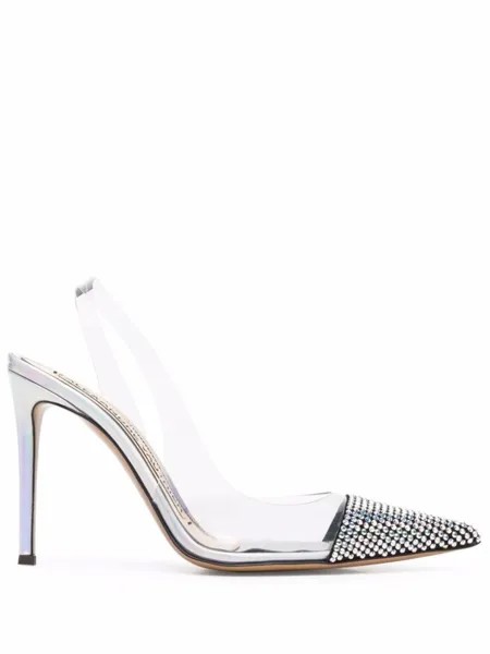 Alexandre Vauthier туфли Transparente с кристаллами, белый