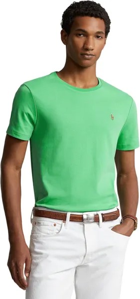 Футболка Polo Ralph Lauren Custom Slim Fit Soft Cotton T-Shirt, цвет Classic Kelly