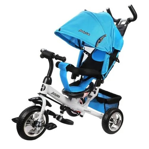 Трехколесный велосипед Moby Kids Comfort 10x8 EVA голубой