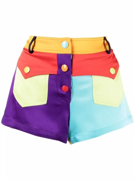 Moschino colour-block panel shorts