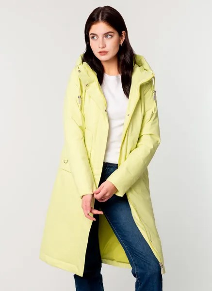 Пальто женское WINTERRA 60528 желтое 46 RU