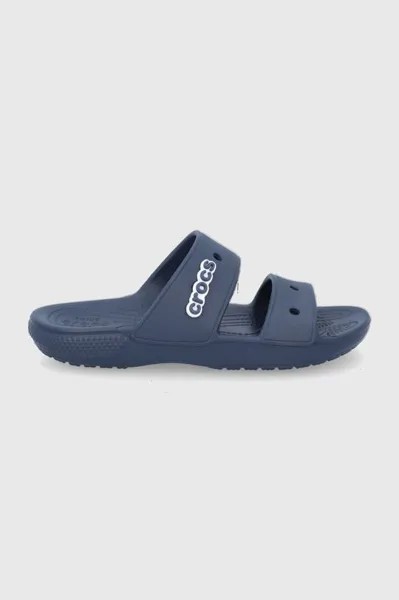 Шлепанцы сандалии Crocs, темно-синий