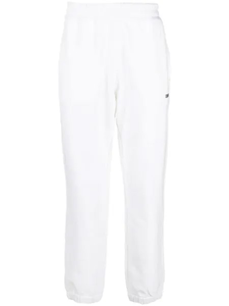 Zegna спортивные брюки с логотипом, белый