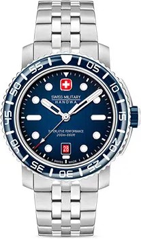 Швейцарские наручные  мужские часы Swiss military hanowa SMWGH0001703. Коллекция Black Marlin