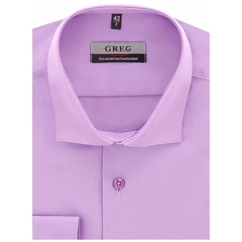 Рубашка GREG, размер 174-184/38, сиреневый