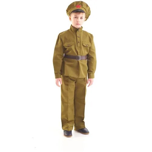 Костюм карнавальный военный для мальчика Сержант детский 5-7лет 122-134 см