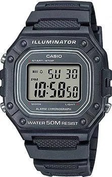 Японские наручные  мужские часы Casio W-218H-8A. Коллекция Digital
