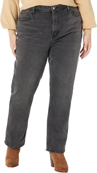 Джинсы Curve Love Ultra High Rise 90s Straight Jean Abercrombie & Fitch, черный