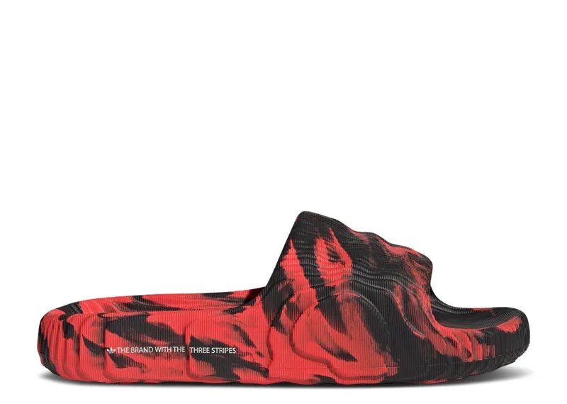 Кроссовки adidas Adilette 22 Slides 'Bright Red Black', красный