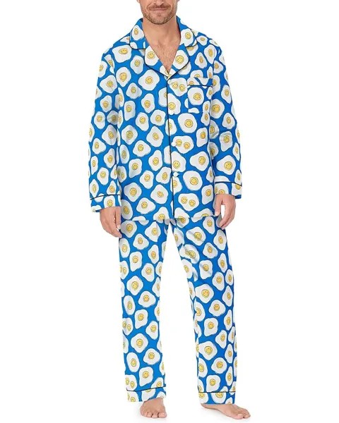 Пижама Bedhead PJs Zappos Print Lab: Sunny Side Up Long Sleeve Classic, цвет Sunny Side Up