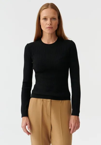 Вязаный свитер ANCA TATUUM, цвет black