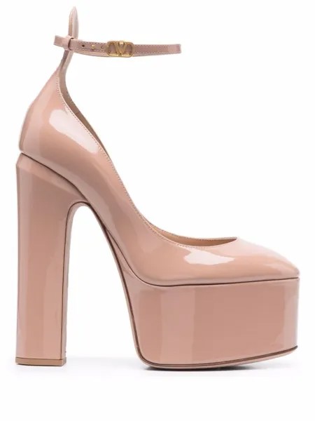Valentino Garavani туфли Tan-Go 155 на платформе, розовый