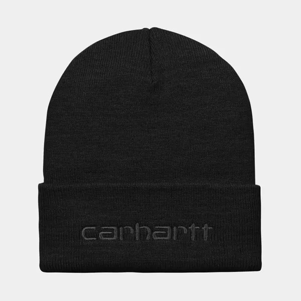 Шапка CARHARTT WIP Script Beanie Black / Black