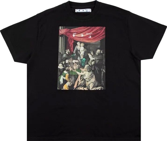Футболка Off-White Caravaggio Painting Arrows Short-Sleeve T-Shirt 'Black', черный
