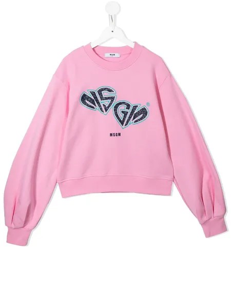MSGM Kids толстовка с логотипом