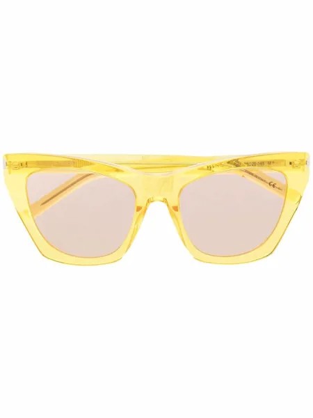 Saint Laurent Eyewear солнцезащитные очки в прозрачной оправе