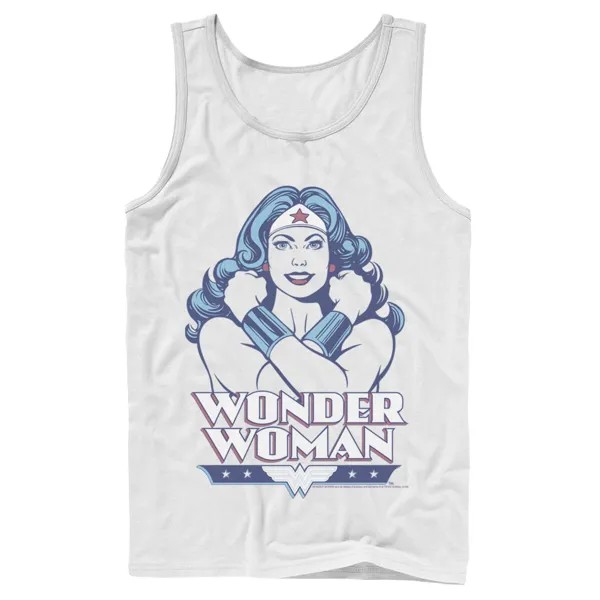 Мужская майка DC Comics Wonder Woman с крестом на груди и портретом
