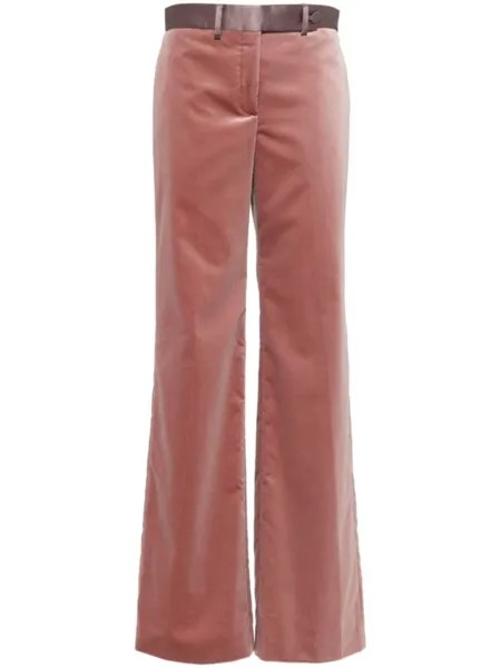 Paul Smith бархатные брюки, розовый