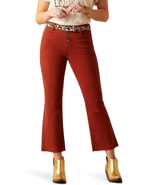 Джинсы Ariat High-Rise Jazmine Flare in Burgundy, бордовый