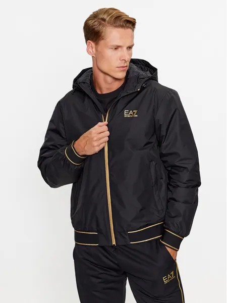 Бомбер обычного кроя Ea7 Emporio Armani, черный