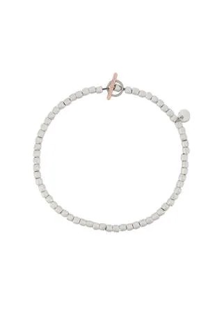 Dodo браслет Mini Granelli из розового золота, серебра и стали