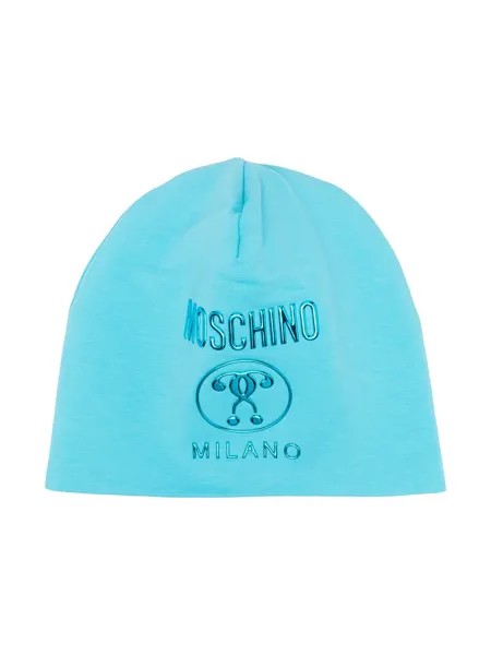 Moschino Kids шапка бини с логотипом