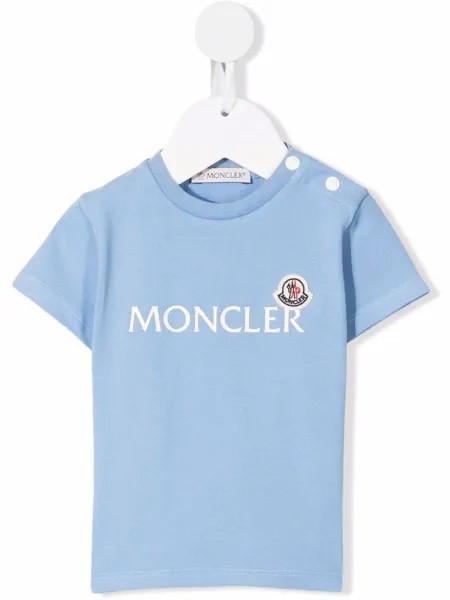 Moncler Enfant футболка с логотипом
