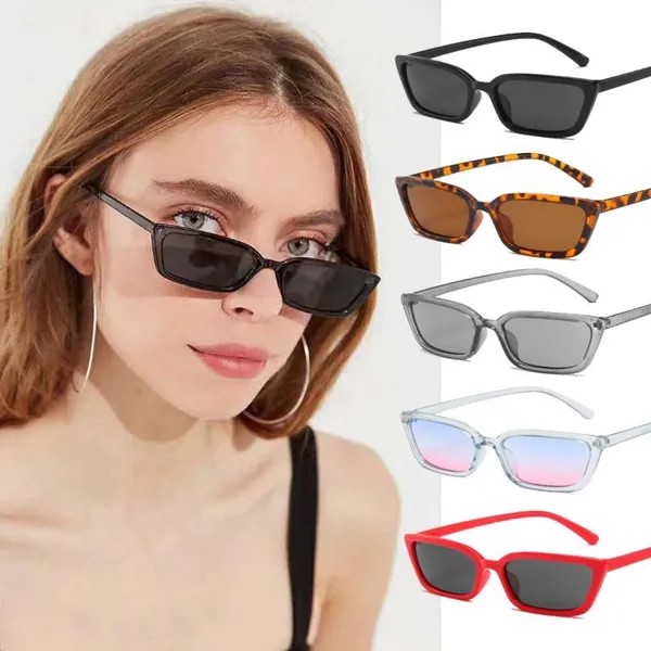1 Штука Женщины Лето Прозрачные Конфеты Цветные Солнцезащитные очки Оверсайз Квадратные Солнцезащитные очки