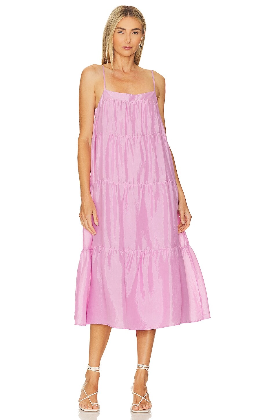 Платье Bella Dahl Flowy Tiered Cami, цвет Orchid Glow