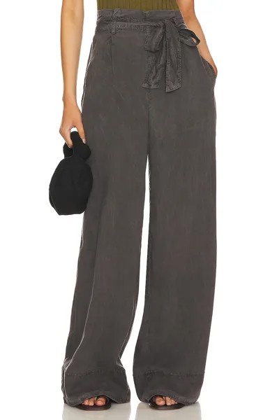 Брюки Bella Dahl Paper Bag Waist Wide Leg, цвет Dark Espresso